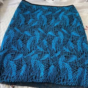 Per Se Black and white Webbed Pencil Skirt/ size 6